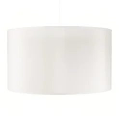 Lámpara colgante Dorset de textil, blanco