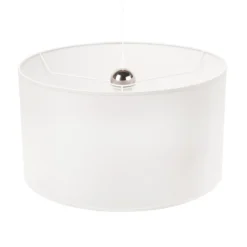 Lámpara colgante Dorset de textil, blanco