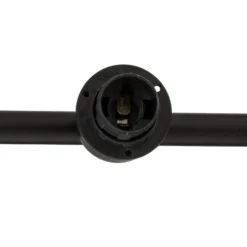 Lámpara colgante DRUMZ, marrón, longitud 100 cm, 6 luces, tejido, E14
