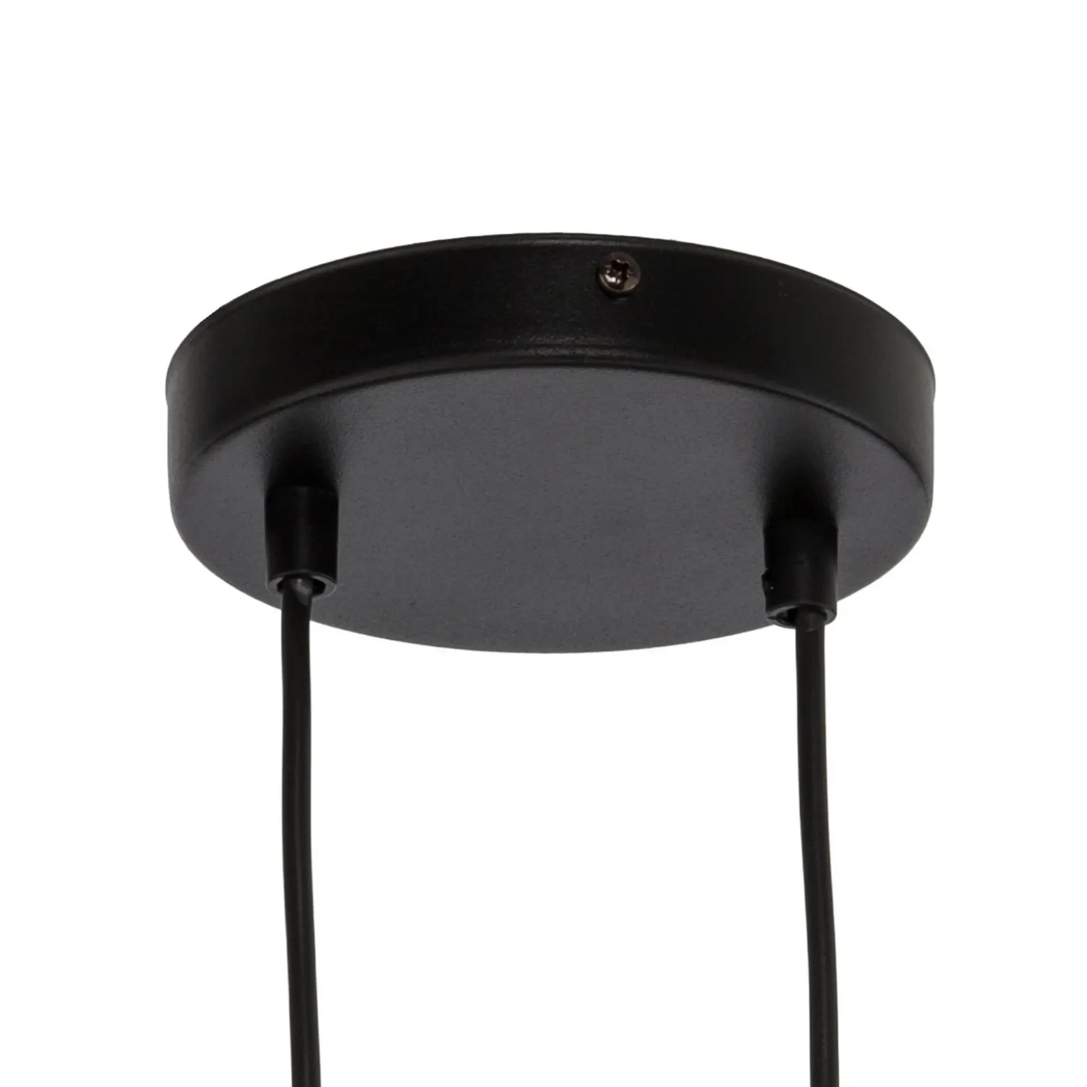 Lámpara colgante DRUMZ, marrón, longitud 100 cm, 6 luces, tejido, E14
