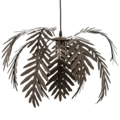 Lámpara colgante Dubai, decoración con palmeras, Ø 46 cm, bronce