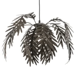 Lámpara colgante Dubai, decoración con palmeras, Ø 46 cm, bronce