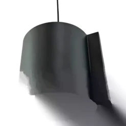 Lámpara colgante Dyberg Larsen Wum Ø 18,5 cm negro mate