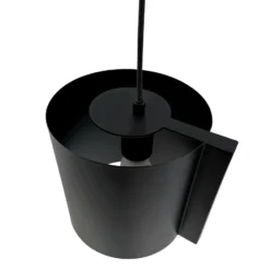 Lámpara colgante Dyberg Larsen Wum Ø 23 cm negro mate