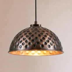 Lámpara colgante ECHO, color cobre, Ø 26 cm, metal, E27