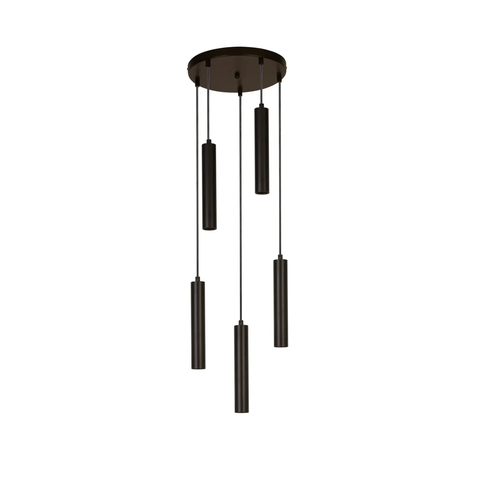 Lámpara colgante Elegance 5 luces, negro
