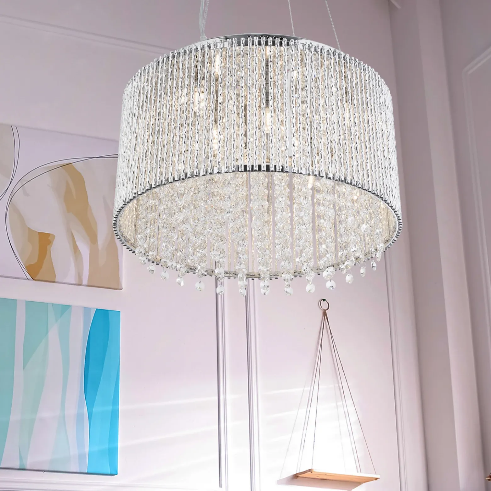 Lámpara colgante Elise II, 8 luces