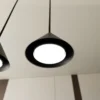 Lámpara colgante Elit, 1 luz, negro, suspensión metálica de 1 m