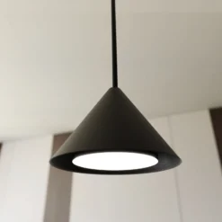 Lámpara colgante Elit, 1 luz, negro, suspensión metálica de 1 m