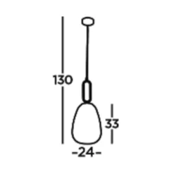 Lámpara colgante Elixir, níquel/claro, cristal, Ø 24 cm, E27