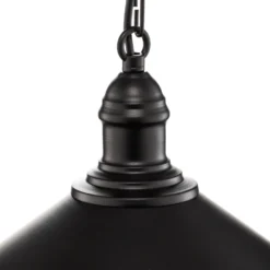 Lámpara colgante Elmo, 1 luz, negro