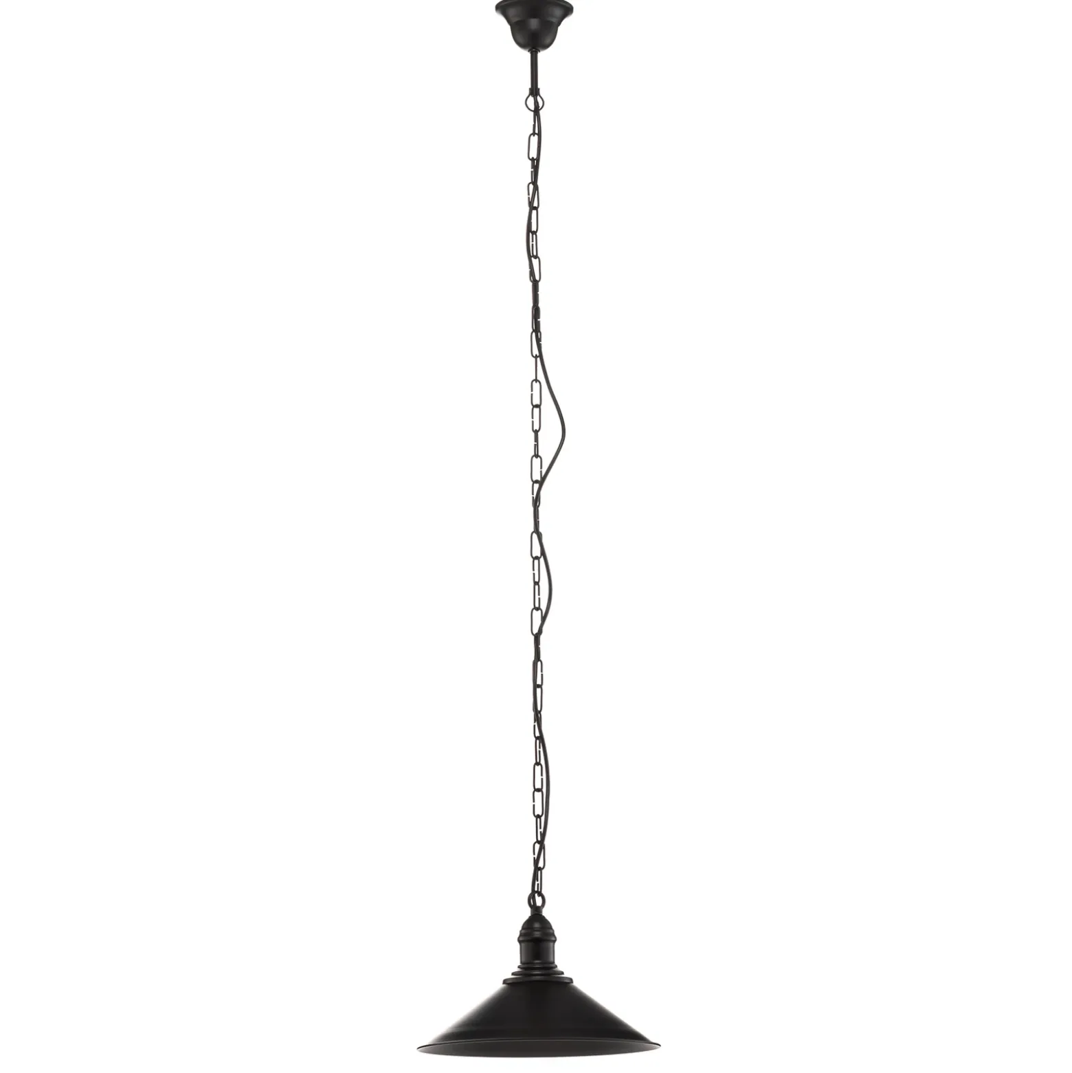 Lámpara colgante Elmo, 1 luz, negro