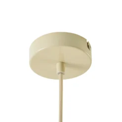 Lámpara colgante Eloise de Lucande, Ø 30 cm, blanca, de tela, E27