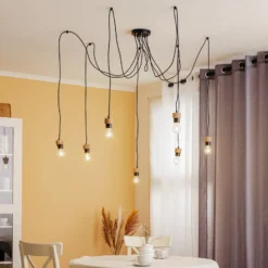 Lámpara colgante Envostar Merlo asimétrica, de 7 luces