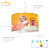 Lámpara colgante Escape de Little Astronauts, naranja