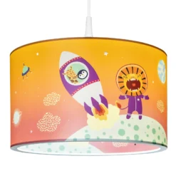 Lámpara colgante Escape de Little Astronauts, naranja