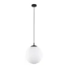 Lámpara colgante Esme, cristal opalino, 1 luz, Ø 35 cm