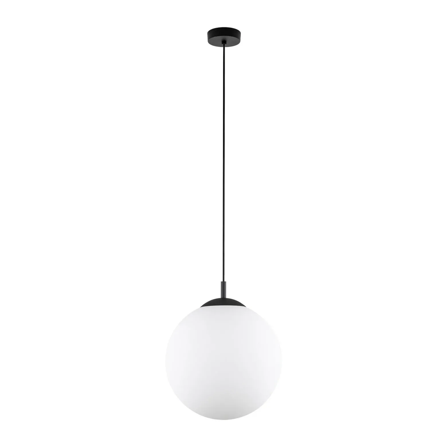 Lámpara colgante Esme, cristal opalino, 1 luz, Ø 35 cm