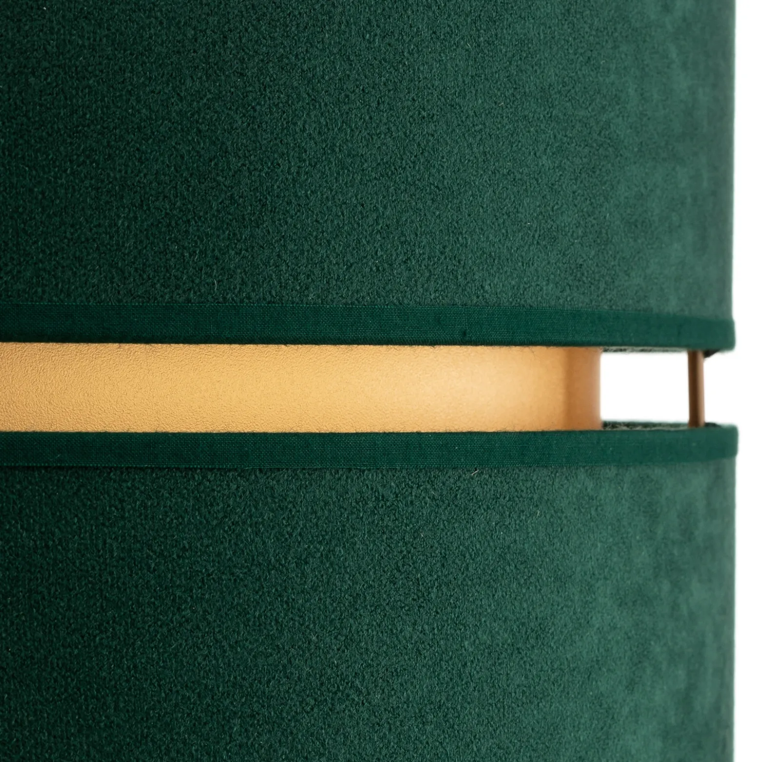 Lámpara colgante Euluna Duo verde/dorado Ø40cm 1 luz