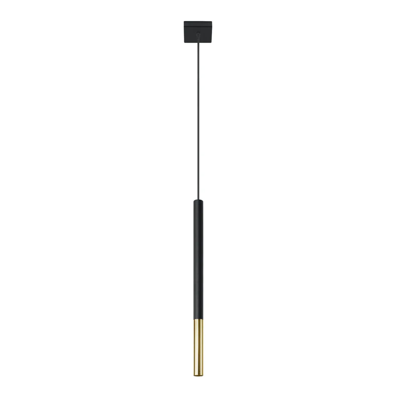 Lámpara colgante Euluna Thalassa 1 luz G9 negro/dorado