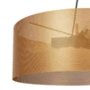 Lámpara colgante Euluna Zofia, color dorado, Ø 50 cm