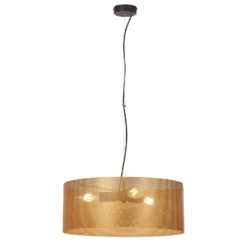 Lámpara colgante Euluna Zofia, color dorado, Ø 50 cm