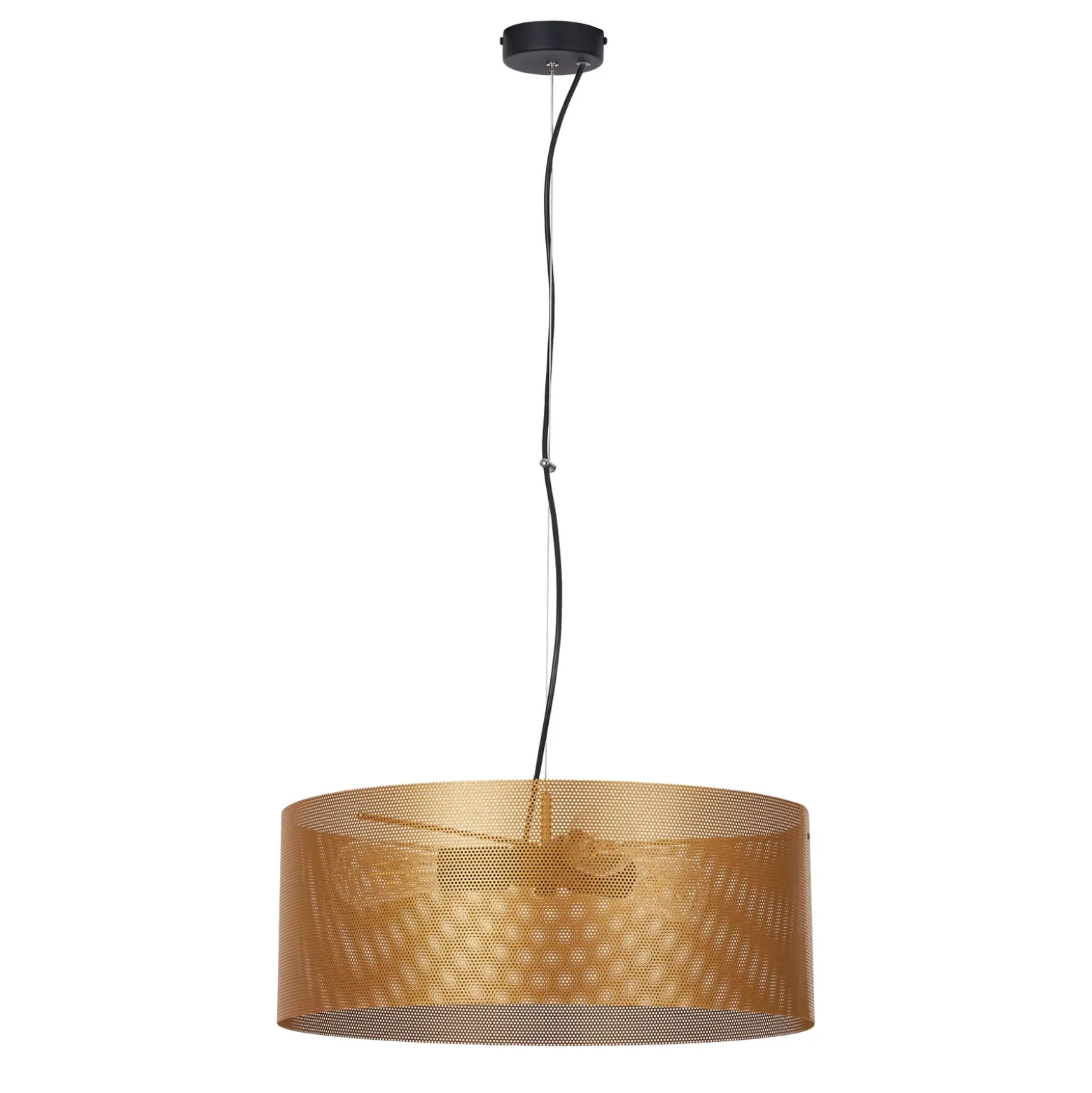 Lámpara colgante Euluna Zofia, color dorado, Ø 50 cm