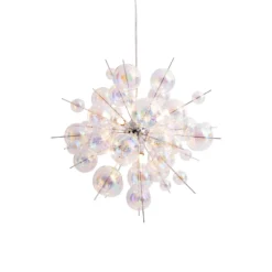 Lámpara colgante Explosion de cristal, 10 luces