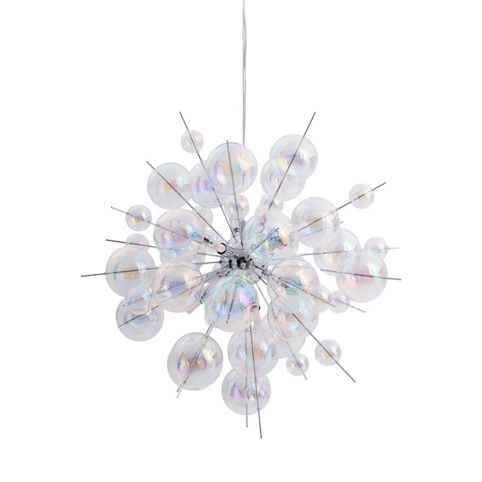 Lámpara colgante Explosion de cristal, 10 luces