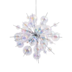 Lámpara colgante Explosion de cristal, 10 luces
