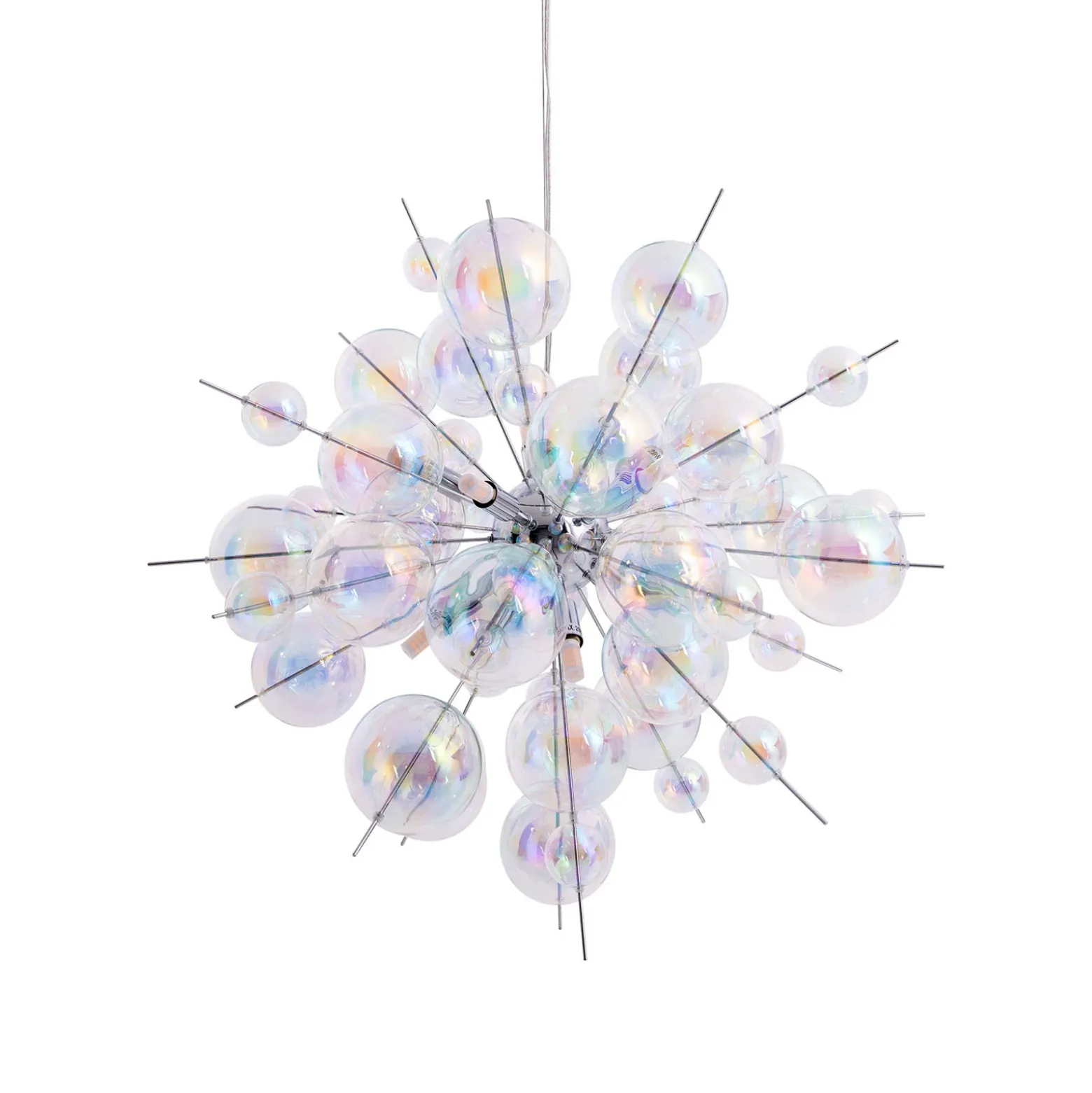 Lámpara colgante Explosion de cristal, 10 luces