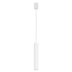 Lámpara colgante Eye, 1 luz, blanca, altura de la pantalla 40 cm