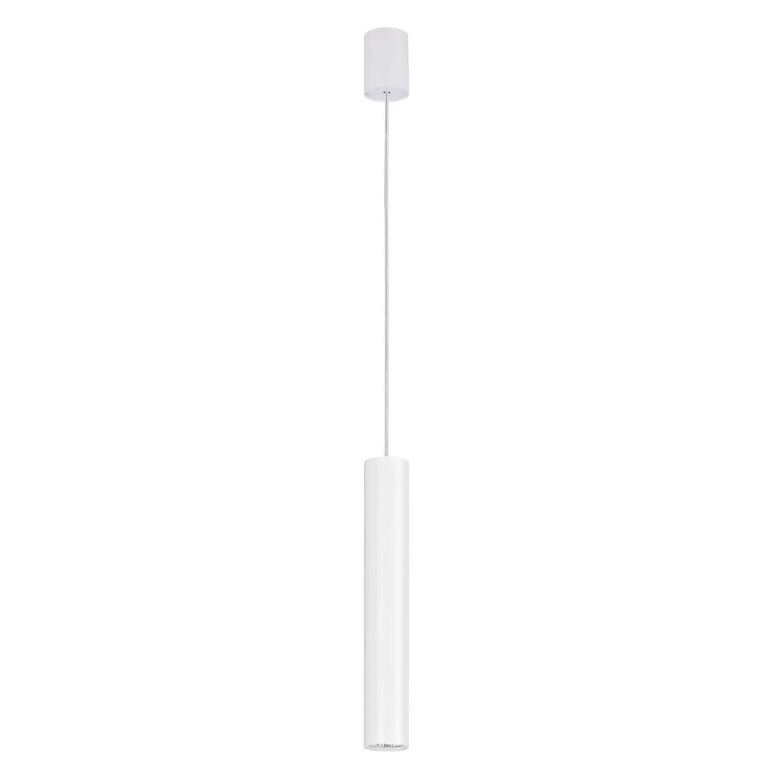 Lámpara colgante Eye, 1 luz, blanca, altura de la pantalla 40 cm