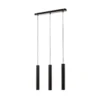 Lámpara colgante Eye, negro, 3 luces