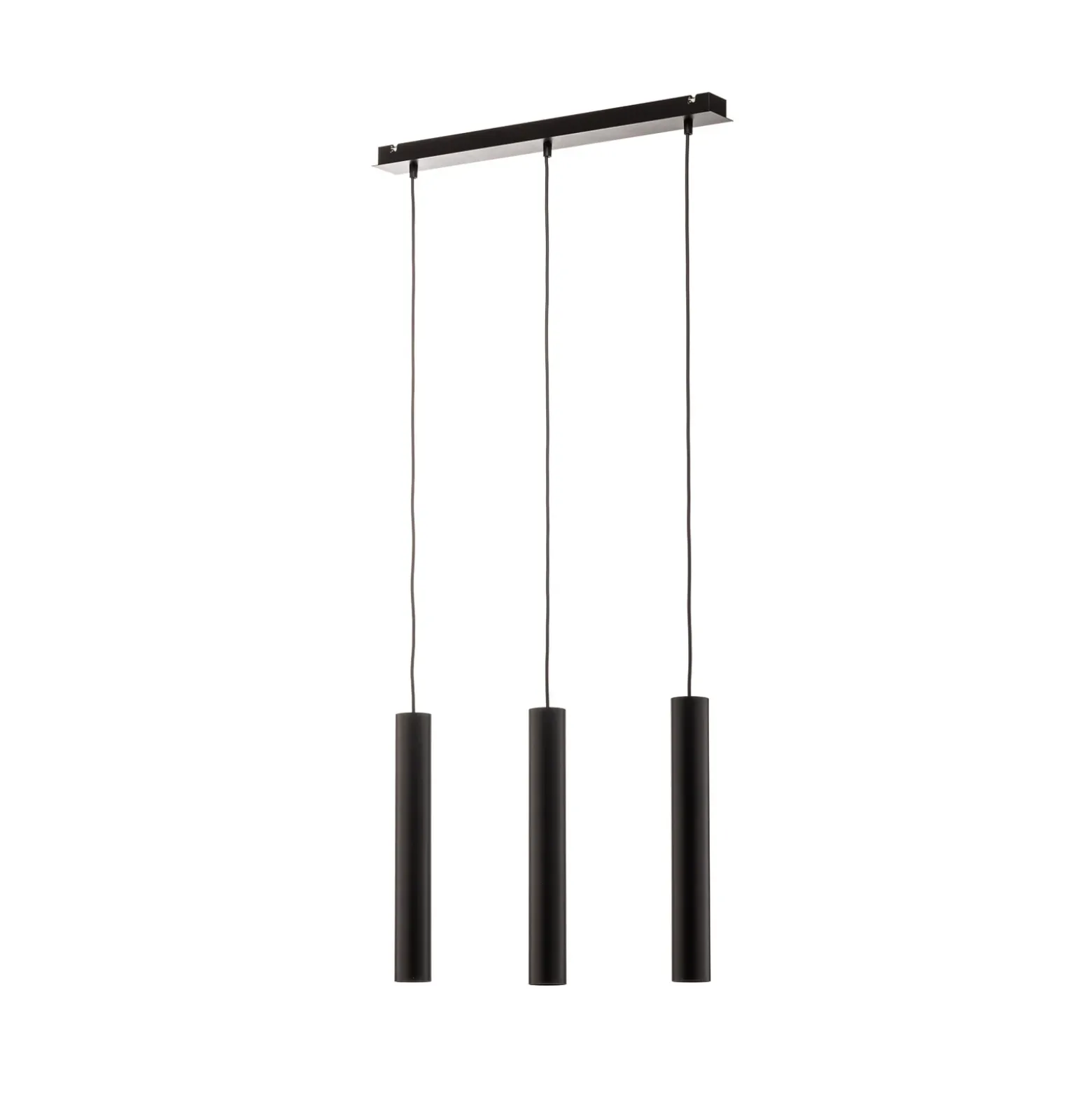 Lámpara colgante Eye, negro, 3 luces