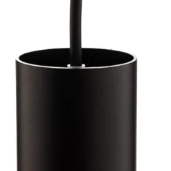 Lámpara colgante Eye, negro, 3 luces