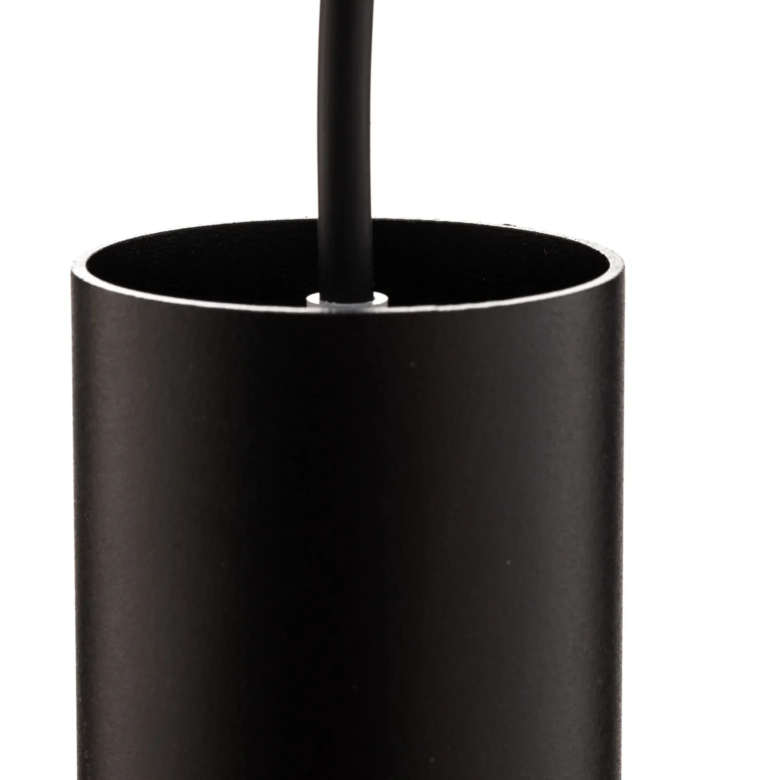 Lámpara colgante Eye, negro, 3 luces