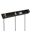 Lámpara colgante Eye, negro, 3 luces