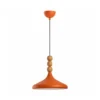 Lámpara colgante Eysan, naranja, Ø 35 cm, metal, E27