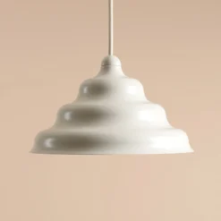 Lámpara colgante Fala, blanca, Ø 23 cm, cristal