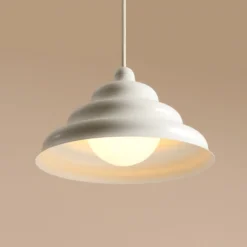 Lámpara colgante Fala, blanca, Ø 23 cm, cristal
