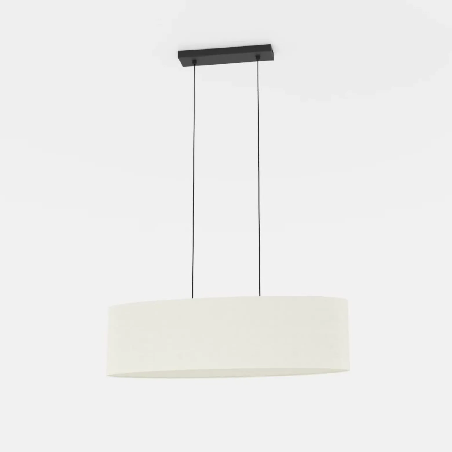 Lámpara colgante Febres, negro/blanco, 2 luces.