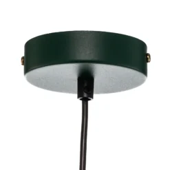 Lámpara colgante Felix, verde/dorado, 1 luz