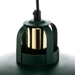 Lámpara colgante Felix, verde/dorado, 1 luz