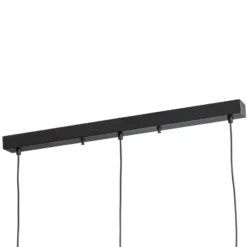Lámpara colgante Fellini MR-786 3 luces lineal negro