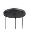 Lámpara colgante Fellini MR-787 3 luces roundel negro