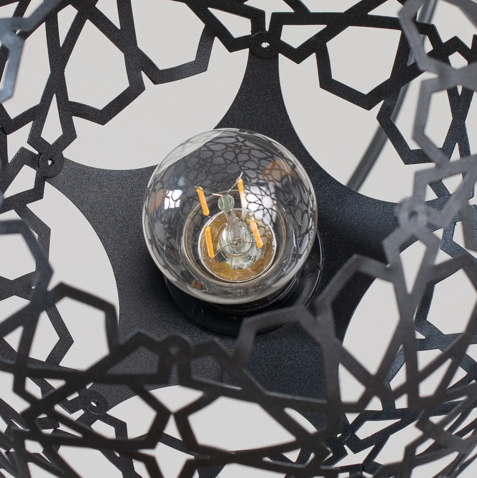 Lámpara colgante Fellini MR-787 3 luces roundel negro