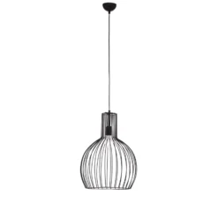 Lámpara colgante Fellini MR-756 1 luz Ø 38cm negro