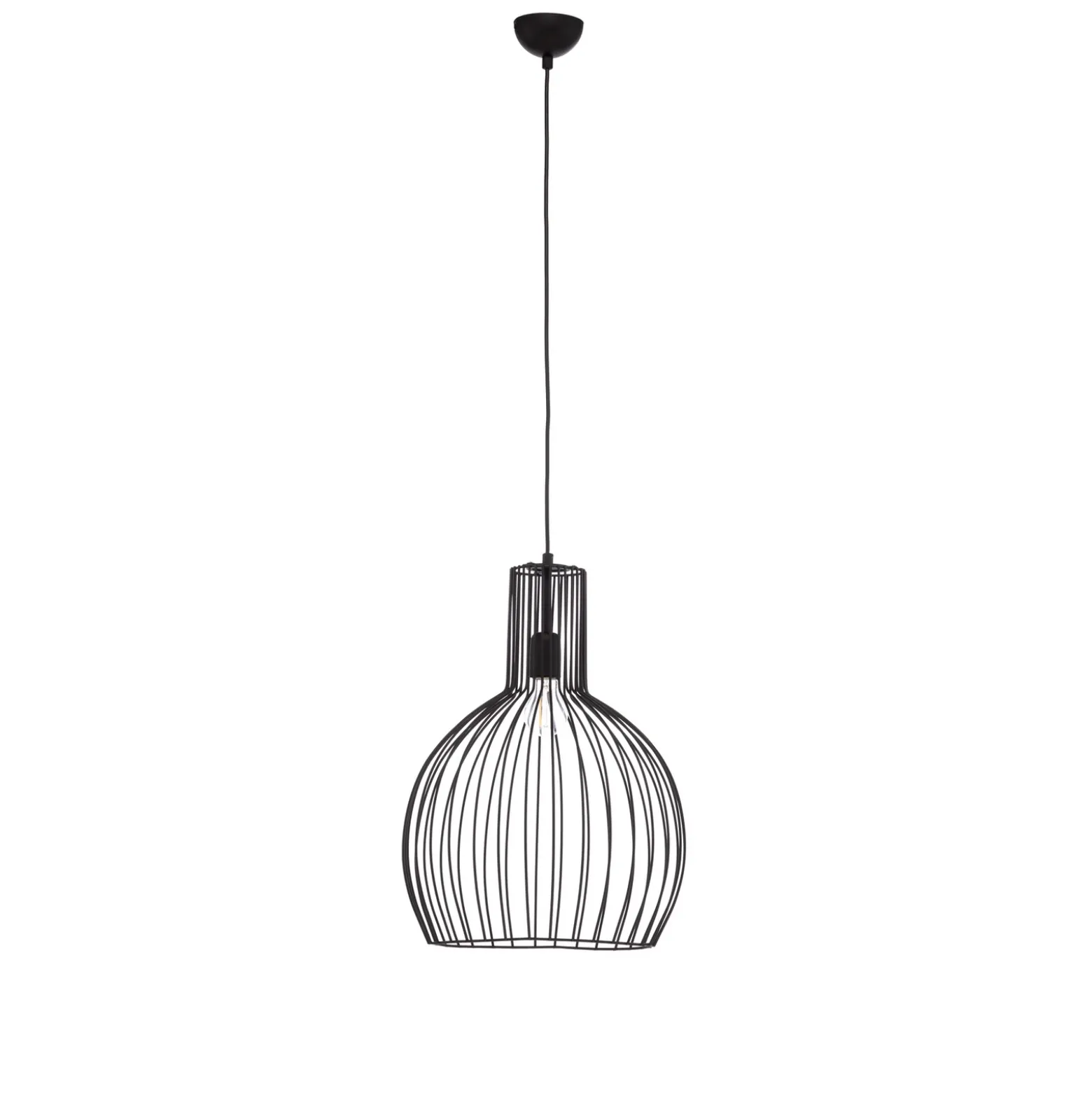 Lámpara colgante Fellini MR-756 1 luz Ø 38cm negro