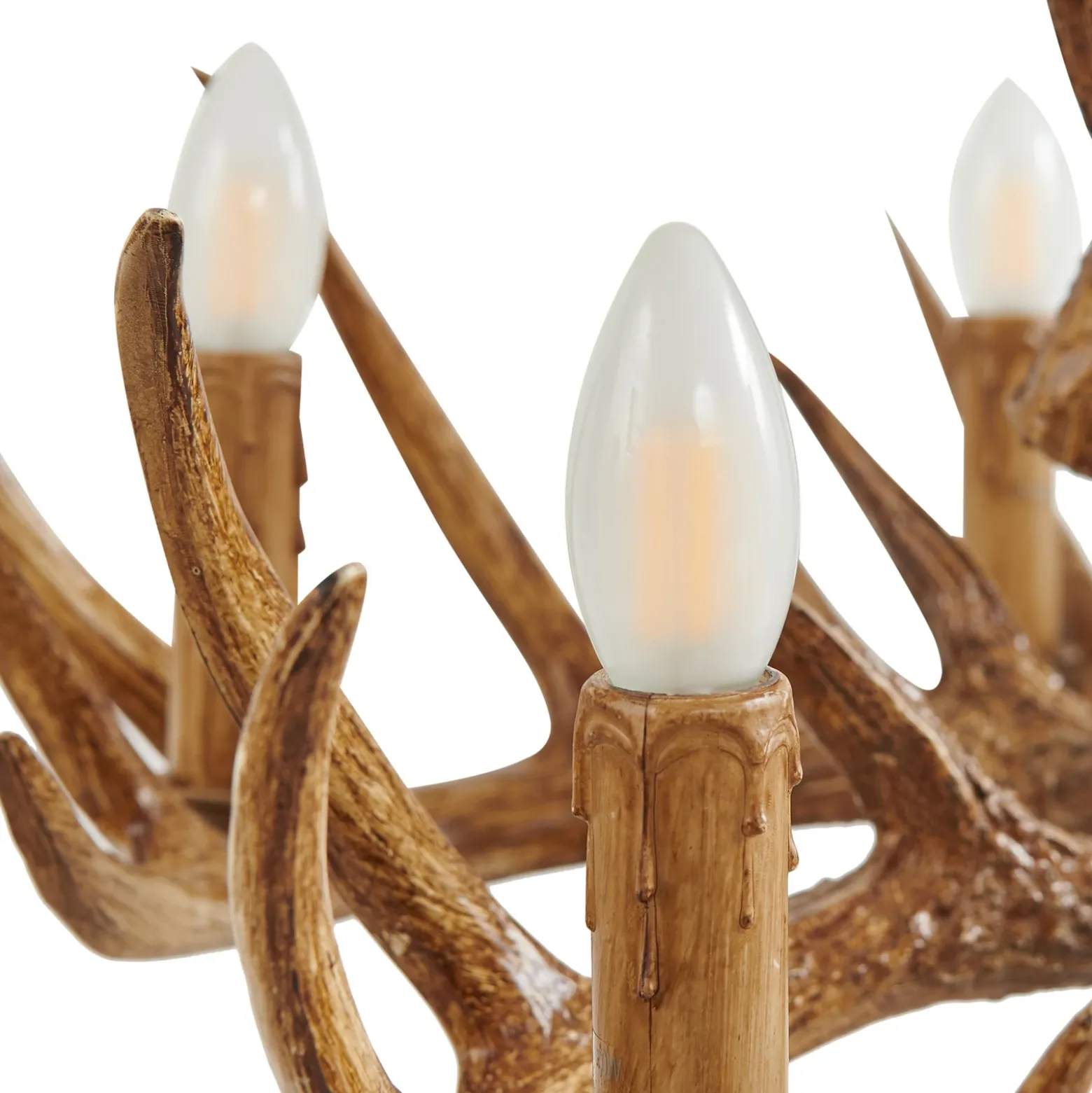 Lámpara colgante Fibi de Lindby, marrón, asta, 6 luces E14